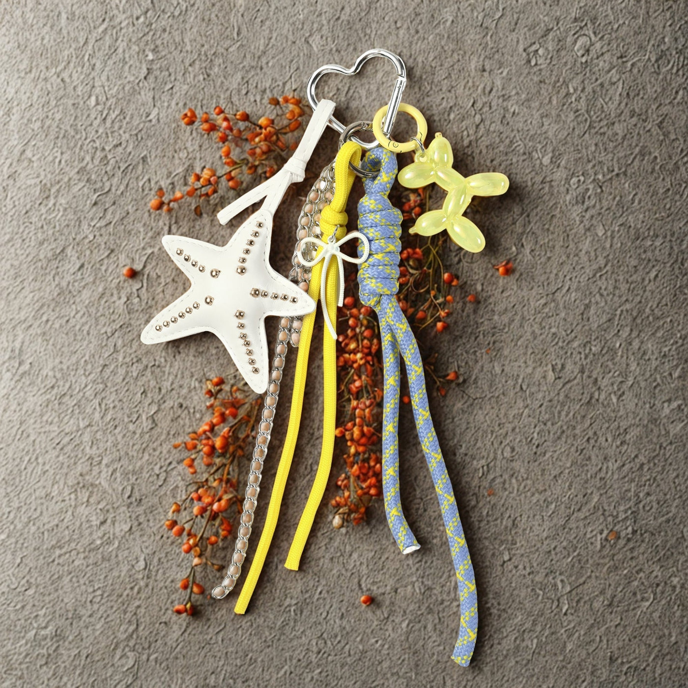 The Multi Starrer Keyring Bag Charm