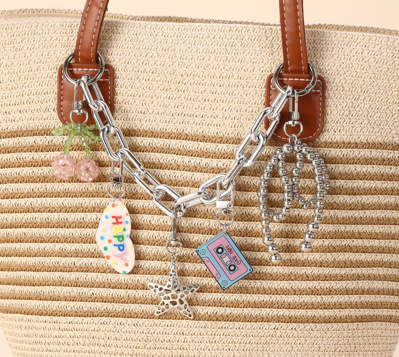 MultiPendant Chunky Silver Bag Charm & Accessories